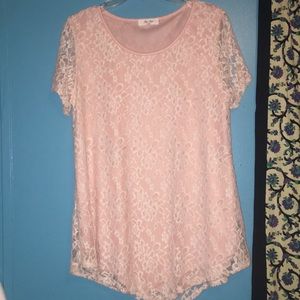 Light pink top